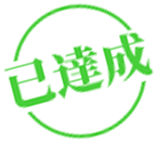 已達成